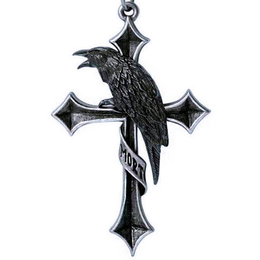 Cross of the Raven Pendant