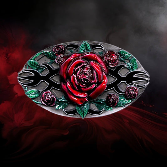 Tribal Roses Belt Buckle