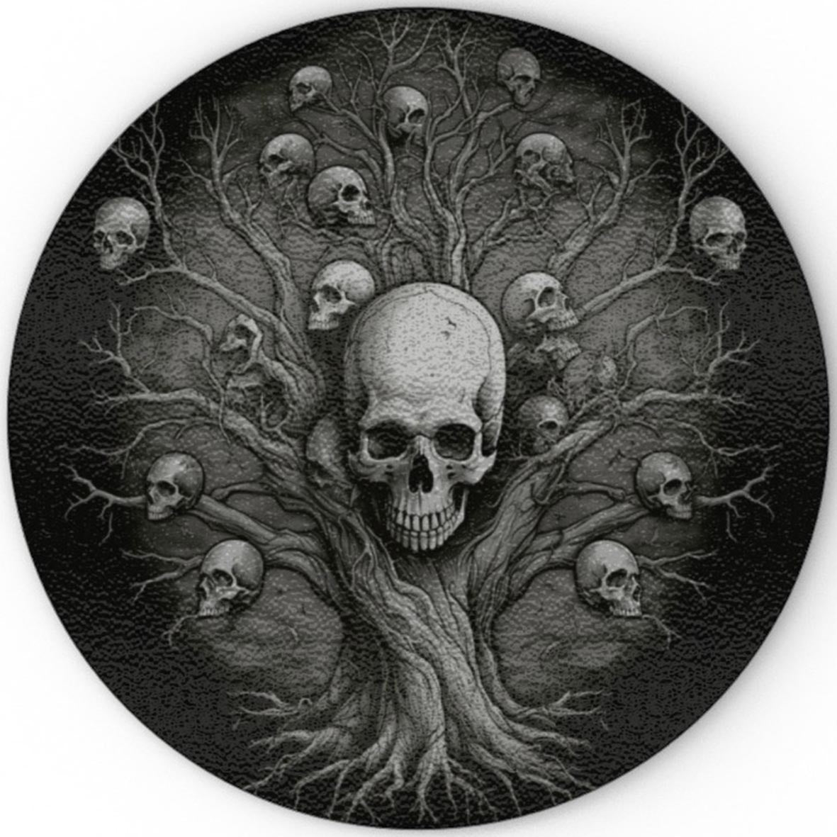 Shadow World Tree Of Death - Glass Chopping Board