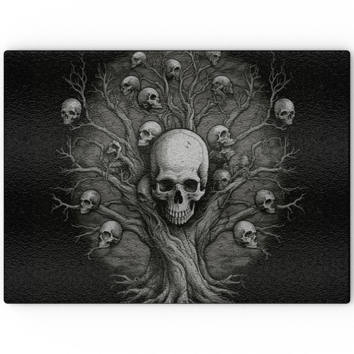 Shadow World Tree Of Death - Glass Chopping Board