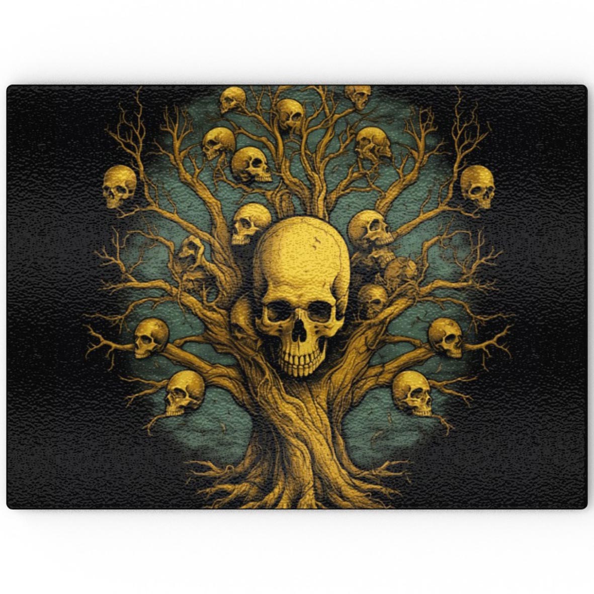 Soul Collector Tree Of Death - Glass Chopping Board