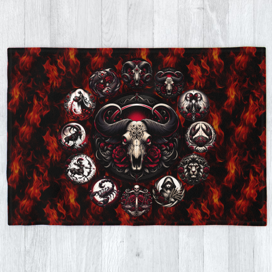 Taurus Hell's Zodiac - Polar Fleece Blanket