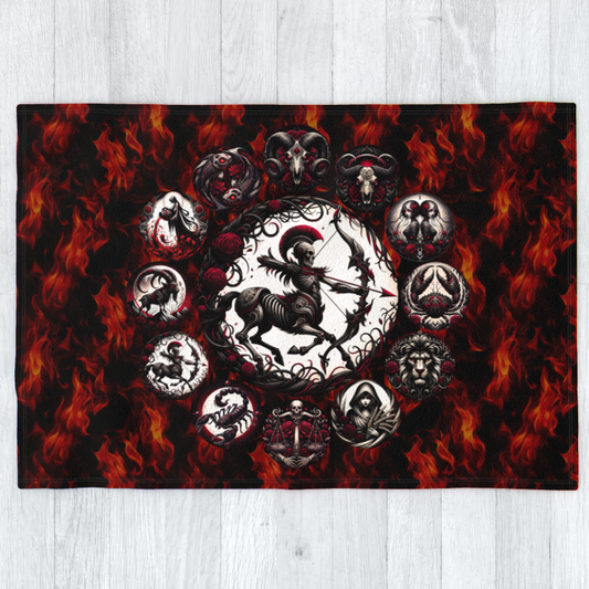 Sagittarius Hell's Zodiac - Polar Fleece Blanket