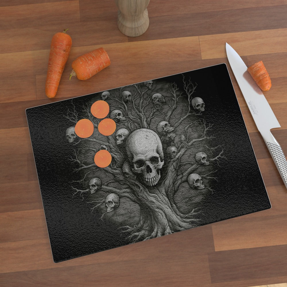 Shadow World Tree Of Death - Glass Chopping Board