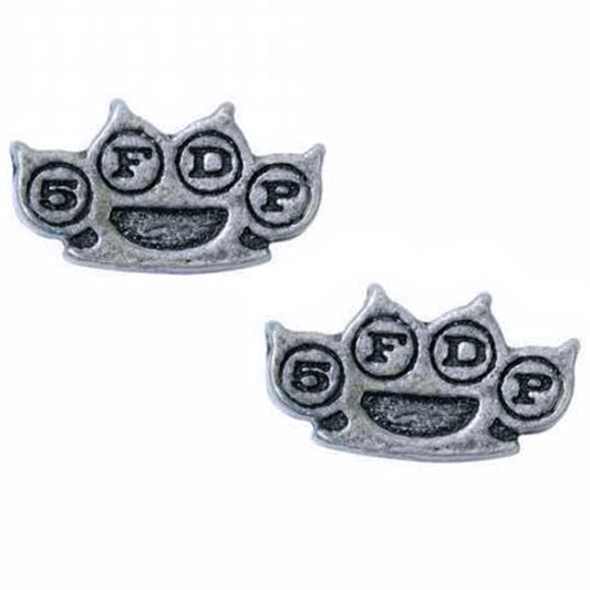 5FDP: Knuckle Duster Stud Earrings