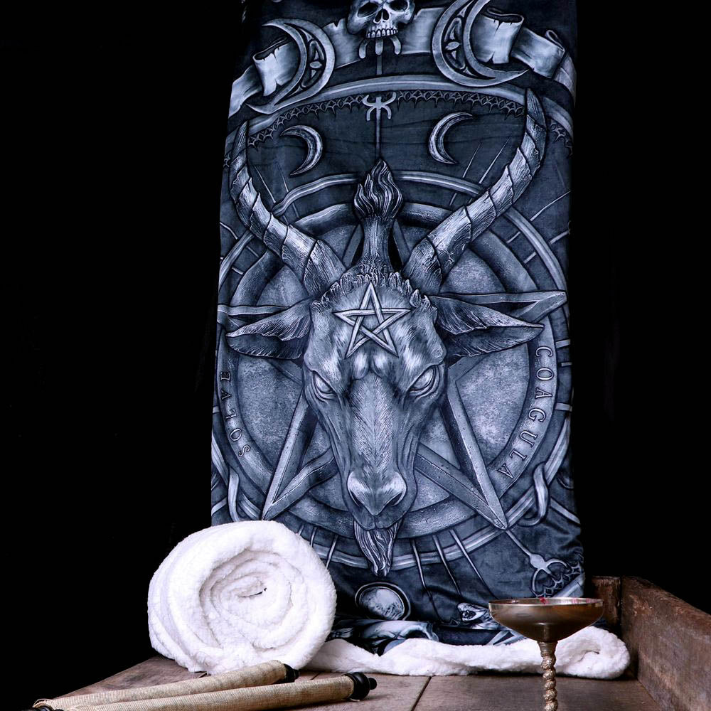 Baphomet Triple Horn Sabbatic Goat Blanket