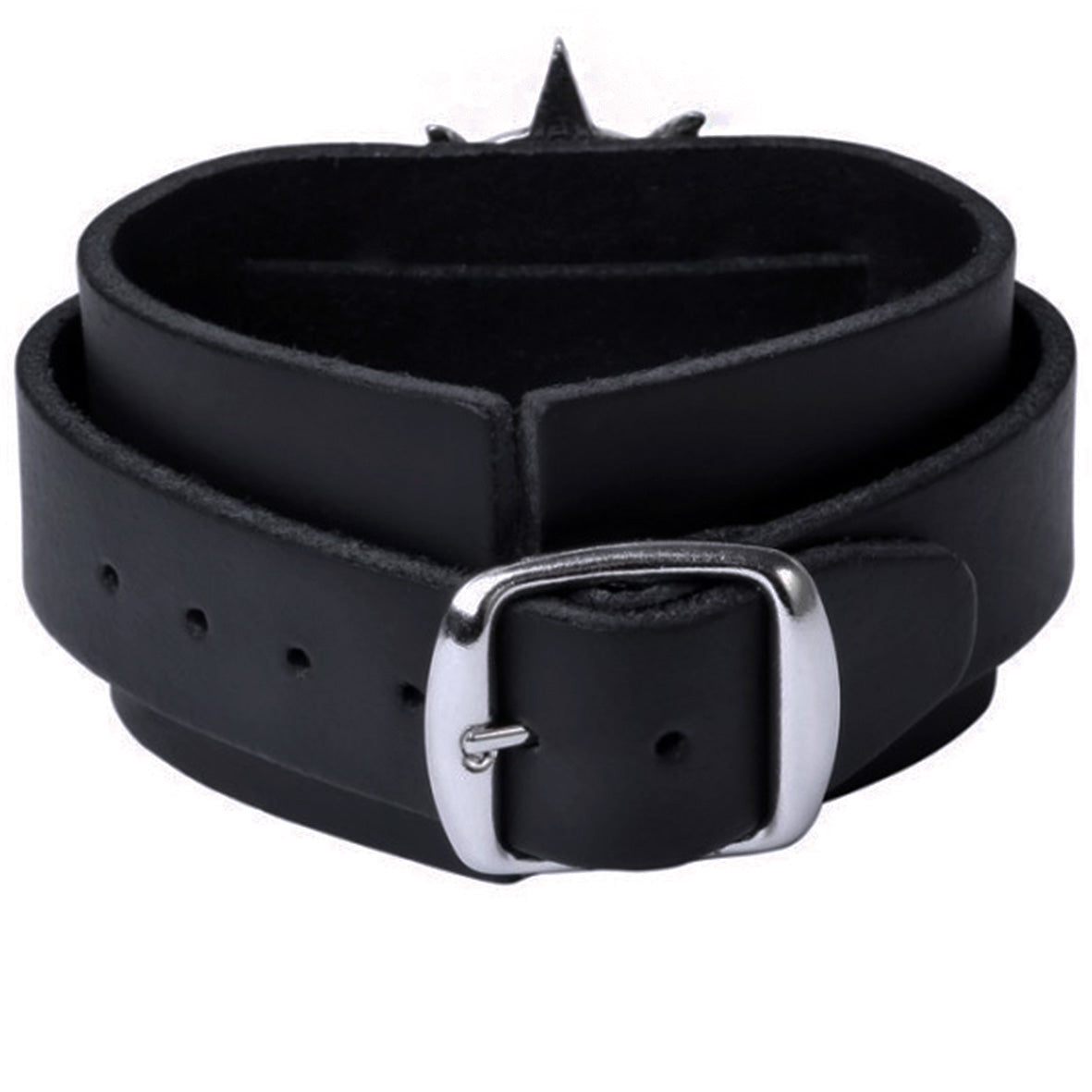 Baphomet Leather Wrist Strap
