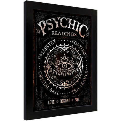 Framed Psychic Readings Tin Sign