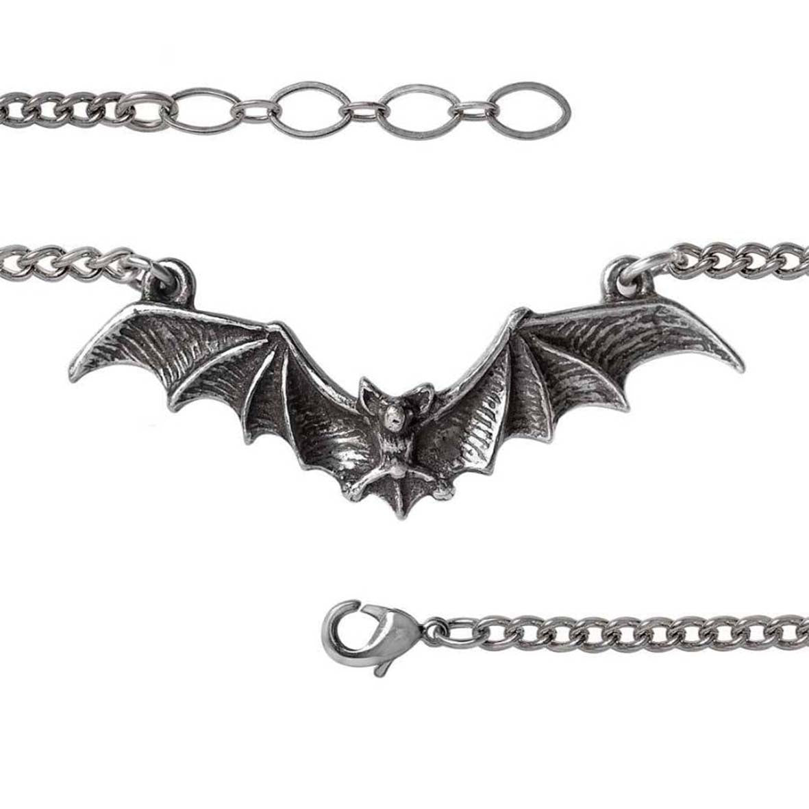 Gothic Flying Bat Bracelet