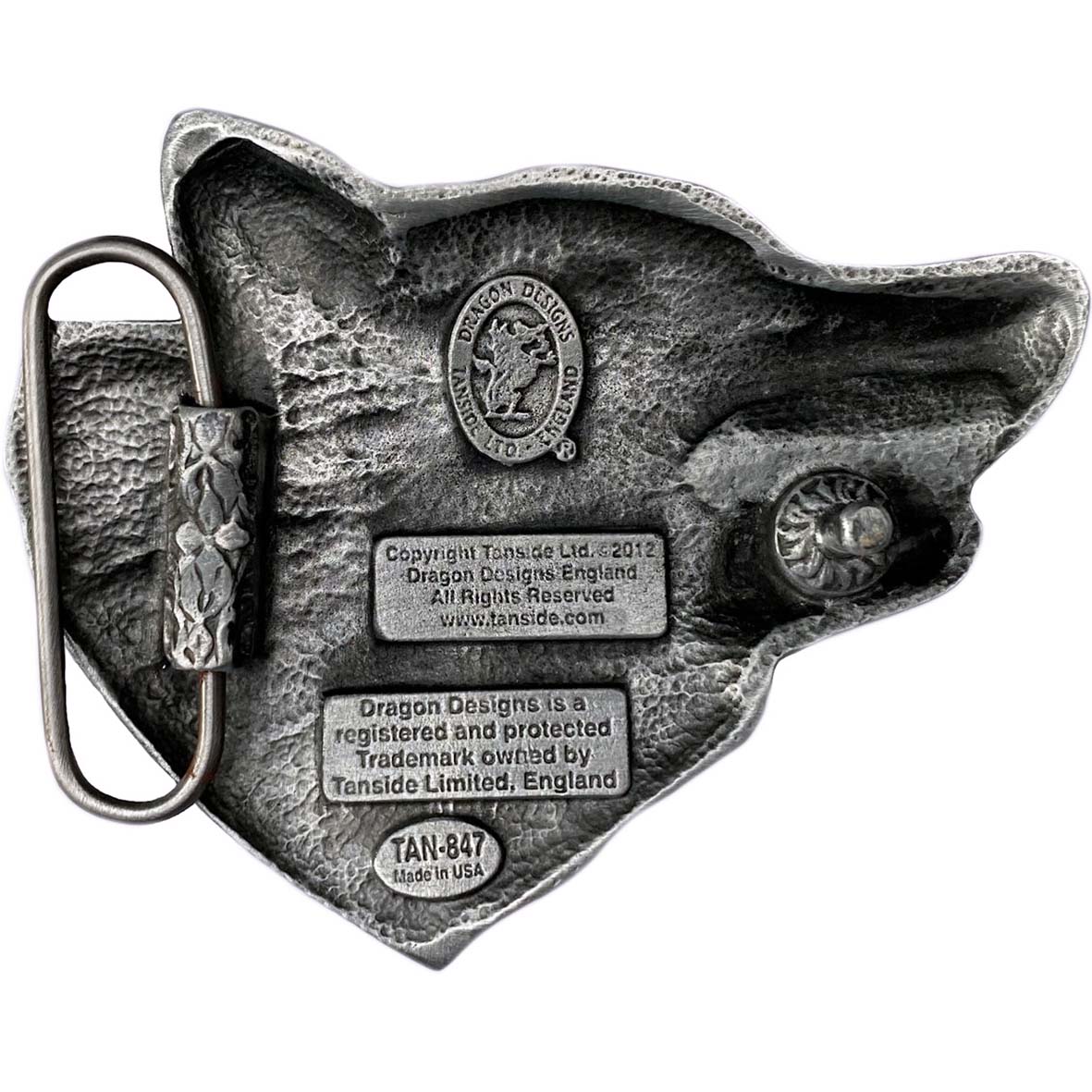 Lone Wolf Howling Belt Buckle