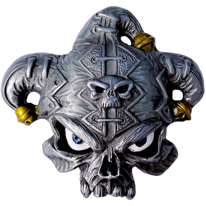 Large Jester Skull Belt Buckle