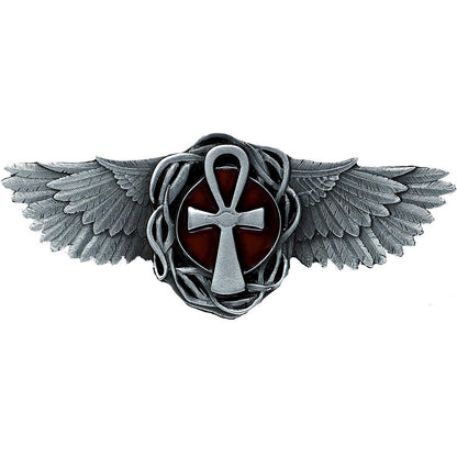 Winged Ankh Of Osiris Belt Buckle