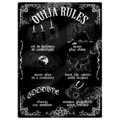 Ouija Board Rules - Rectangular Glass Chopping Board