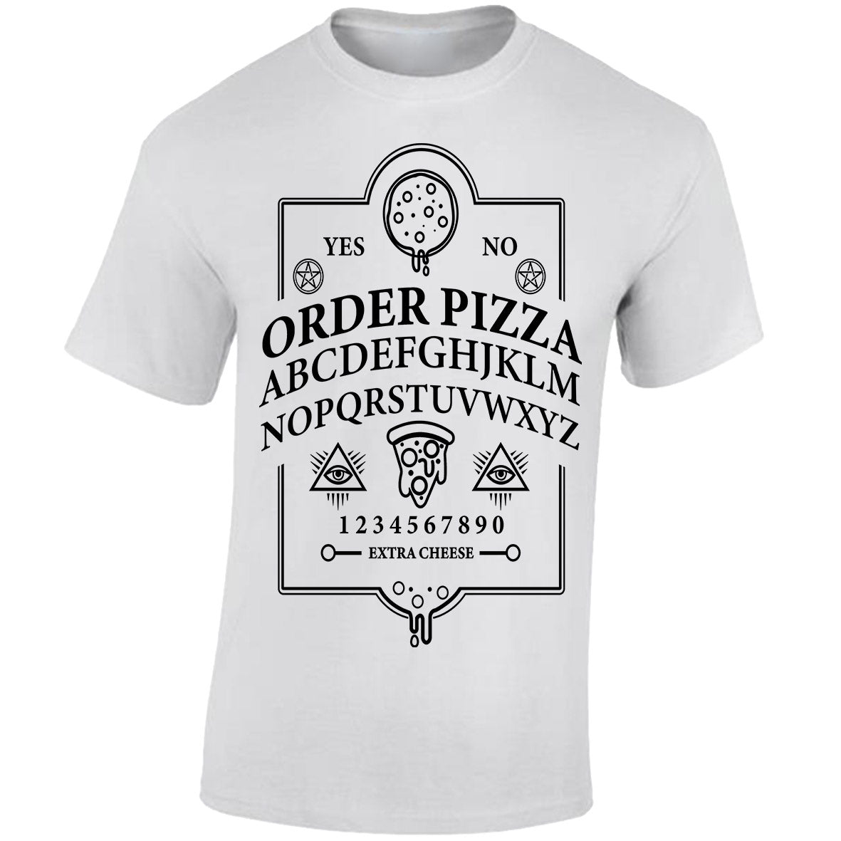 Ouija Pizza Order T-shirt (White)