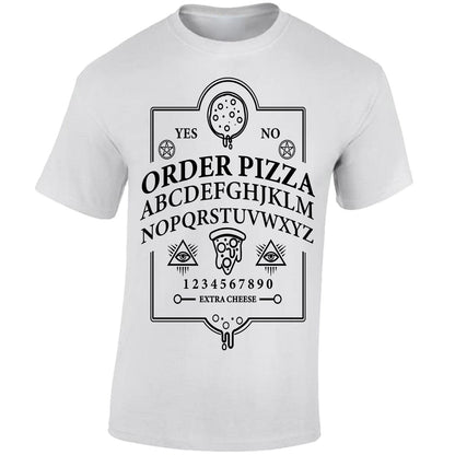 Ouija Pizza Order T-shirt (White)