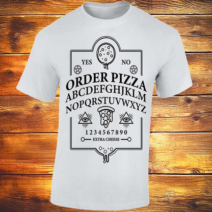 Ouija Pizza Order T-shirt (White)