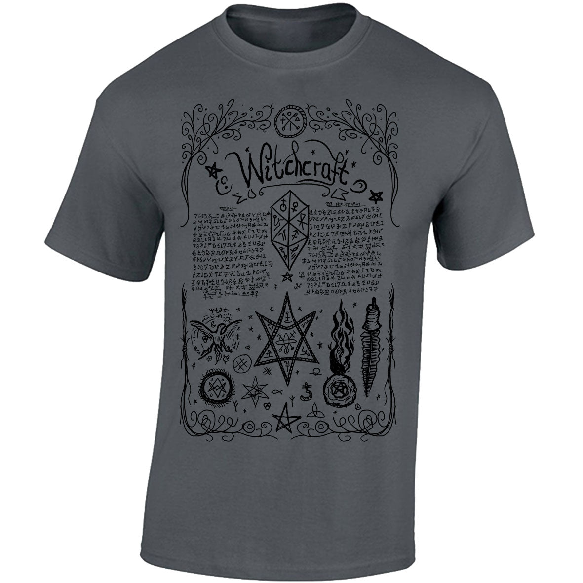 Book Of Shadows incantation II T-shirt (Dark Grey)