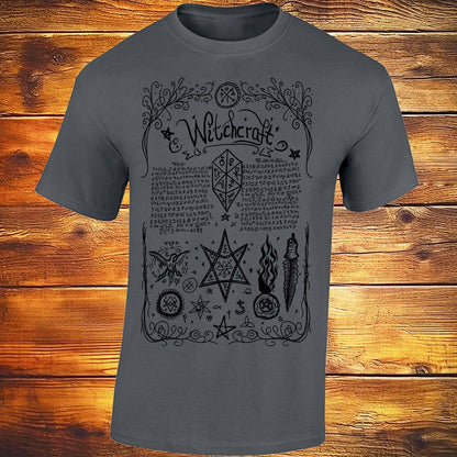 Book Of Shadows incantation II T-shirt (Dark Grey)
