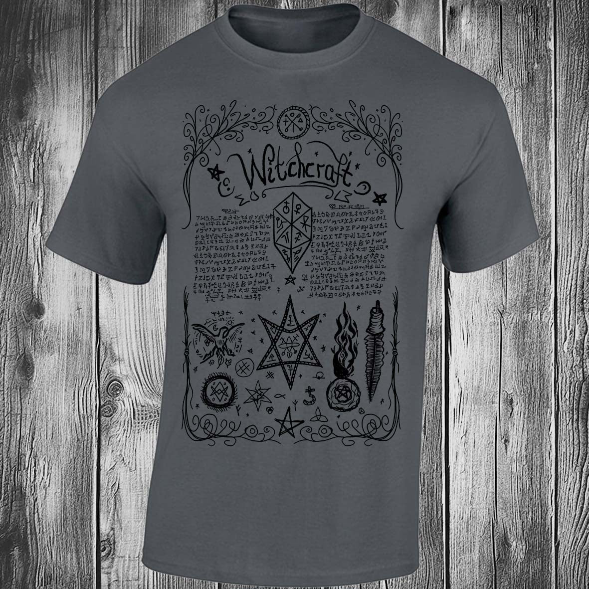 Book Of Shadows incantation II T-shirt (Dark Grey)