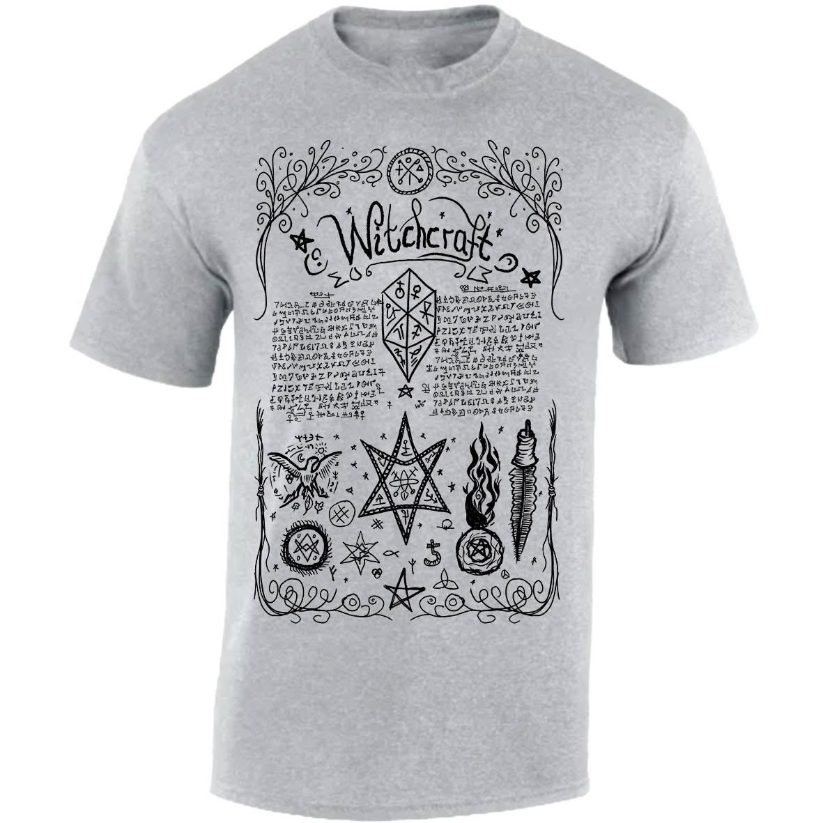 Book Of Shadows incantation II T-shirt (Light Grey)