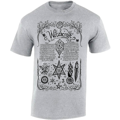 Book Of Shadows incantation II T-shirt (Light Grey)