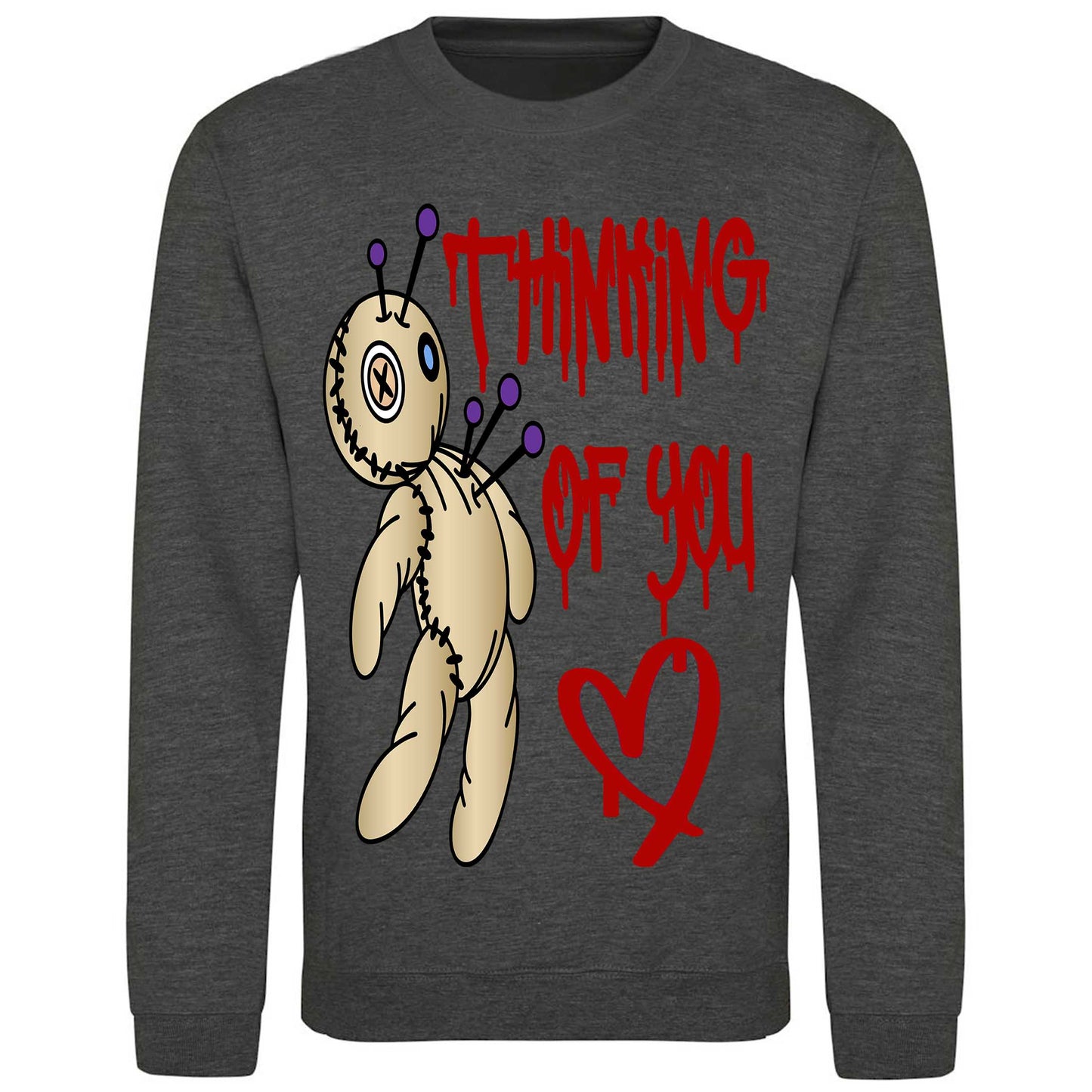 Thinking Of You Voodoo Doll Sweatshirt