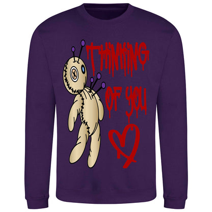 Thinking Of You Voodoo Doll Sweatshirt