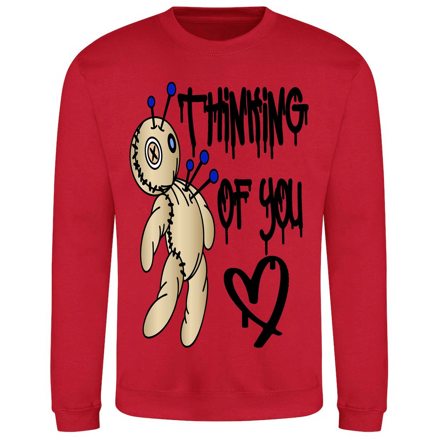 Thinking Of You Voodoo Doll Sweatshirt