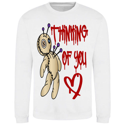 Thinking Of You Voodoo Doll Sweatshirt