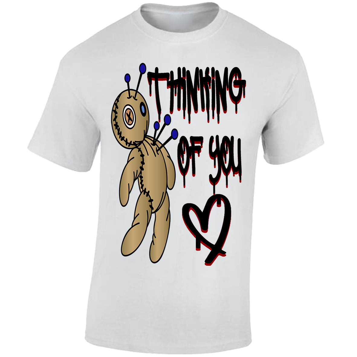 Think Of You Voodoo Doll T-shirt (White)