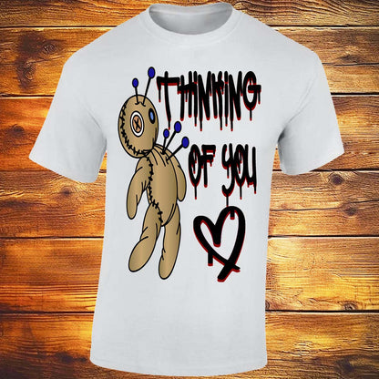 Think Of You Voodoo Doll T-shirt (White)