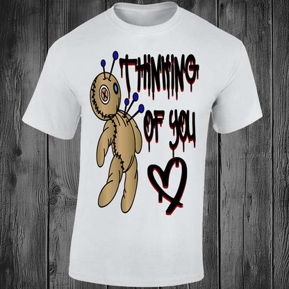 Think Of You Voodoo Doll T-shirt (White)