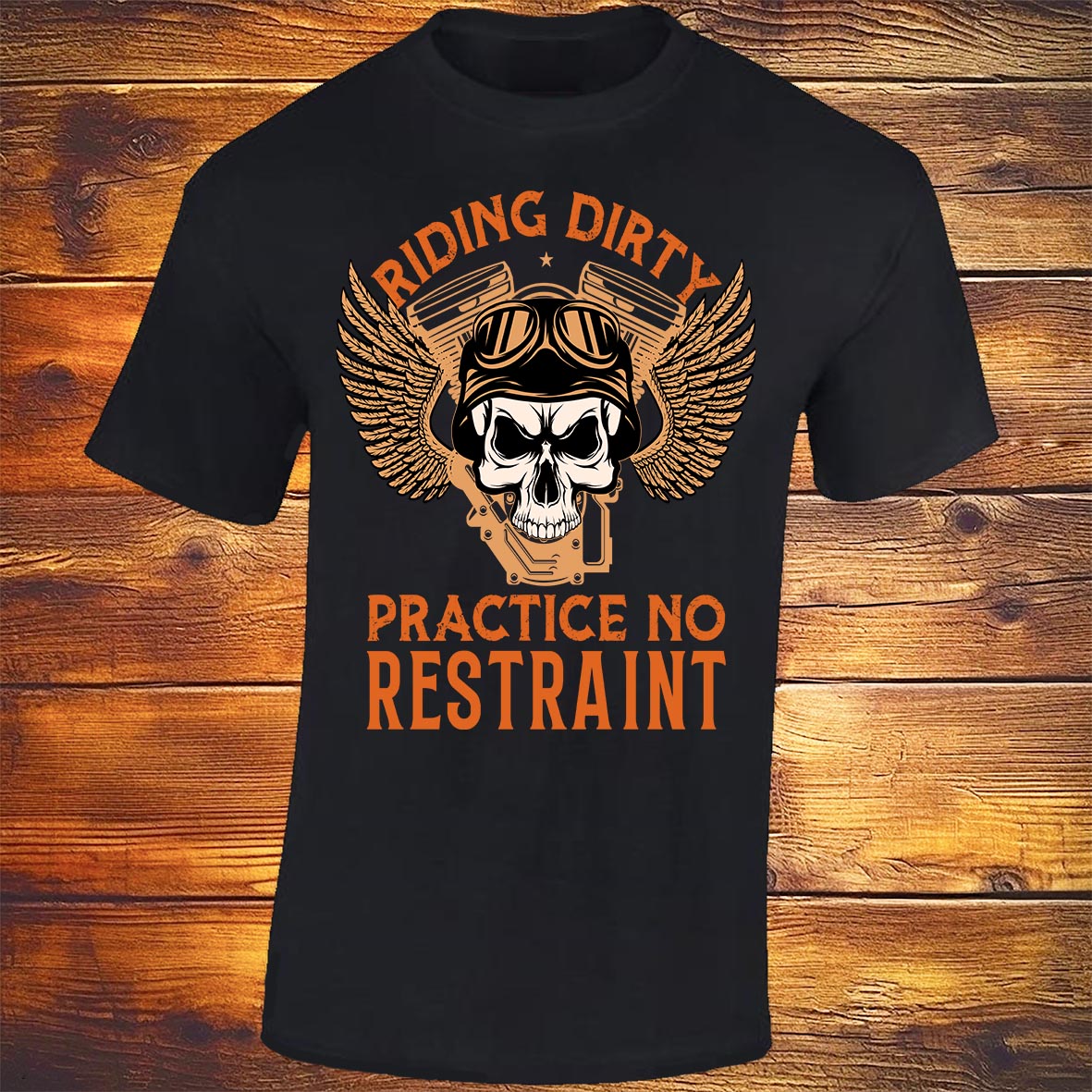 Riding Dirty Practice No Restraint, Black T-shirt