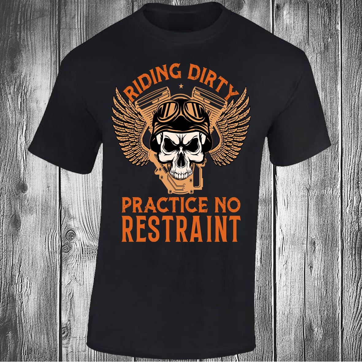 Riding Dirty Practice No Restraint, Black T-shirt