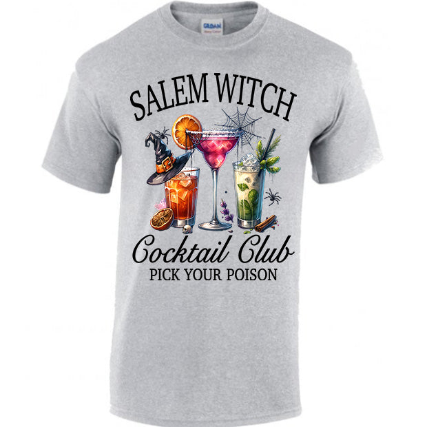 Salem Witch Cocktail Club, Pick Your Poison T-shirt