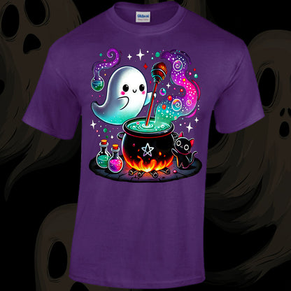 A Ghost Brewing Potions T-shirt