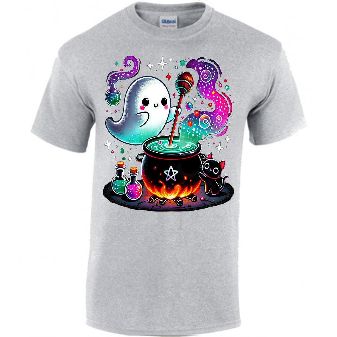 A Ghost Brewing Potions T-shirt