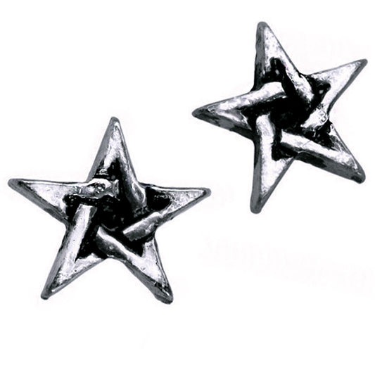 Pentagram Stud Earrings