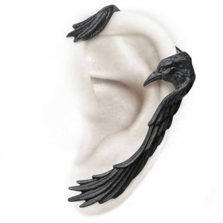 Raven Ear-Wing Left Ear Wrap