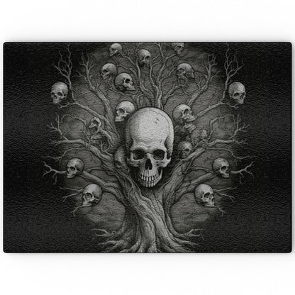 Shadow World Tree Of Death - Glass Chopping Board