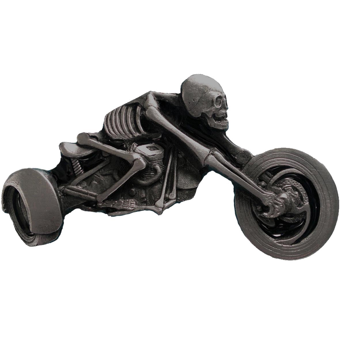 Skeleton Riding Trike Skeleton Trike Rider Belt Buckle – Pangothic+