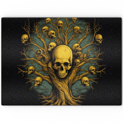 Soul Collector Tree Of Death - Glass Chopping Board