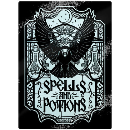 Spells & Potions - Rectangular Glass Chopping Board