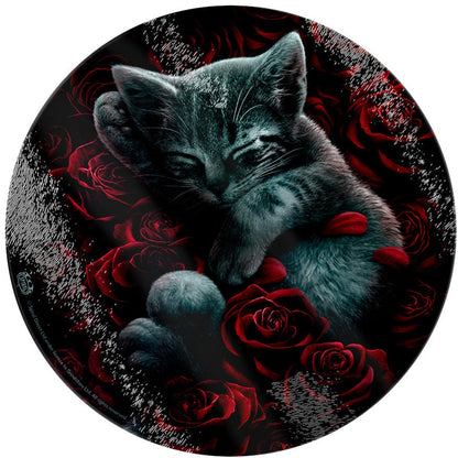 Bed of Roses - Circular Glass Chopping Board