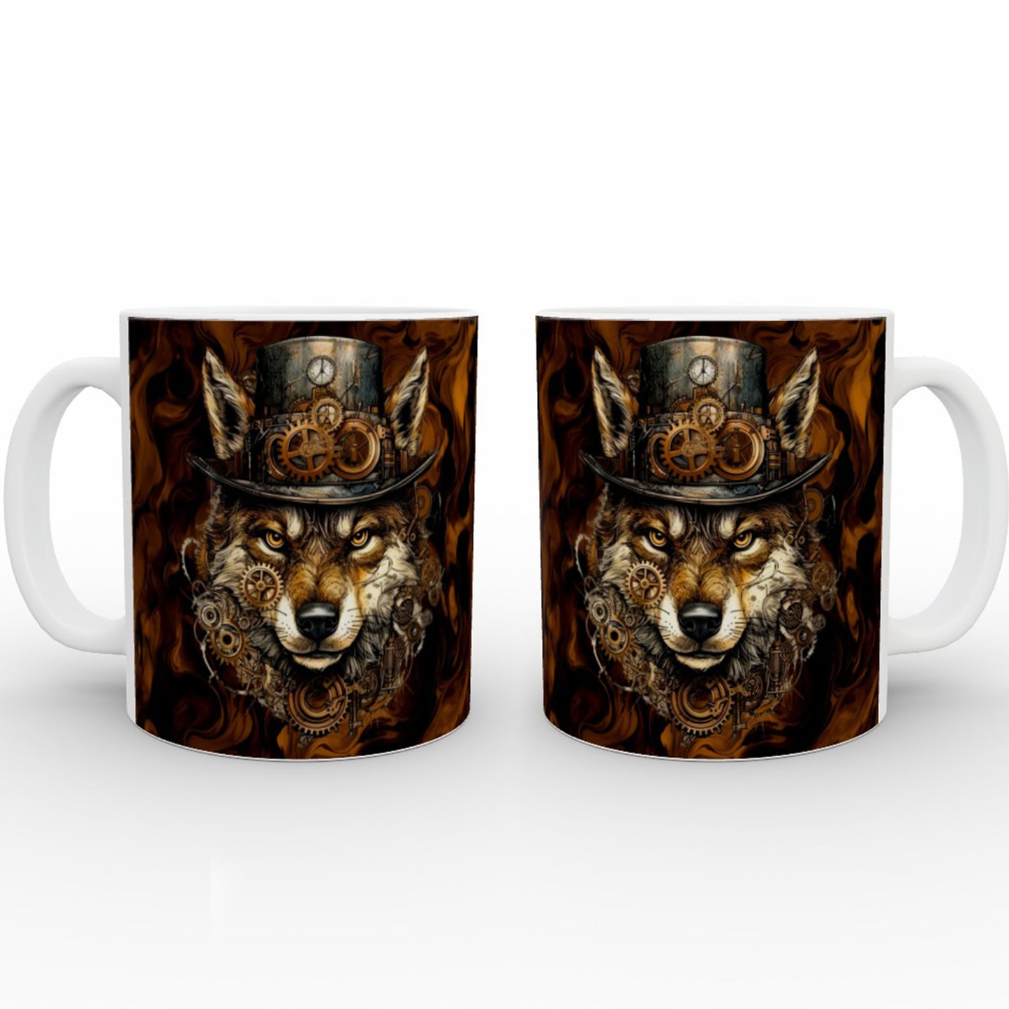 Steampunk Wolf - Mug Set