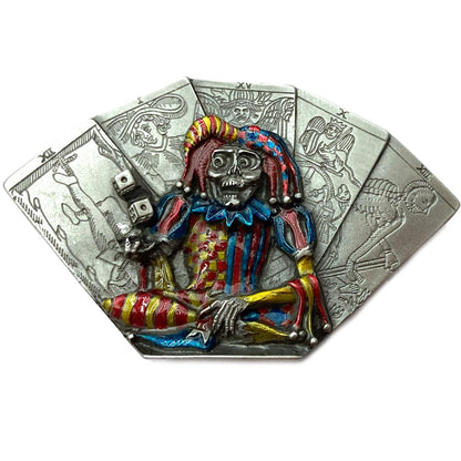 A Dead Fool's Tarot Cards Belt Buckle