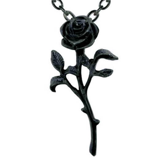 The Romance Of The Black Rose Pendant