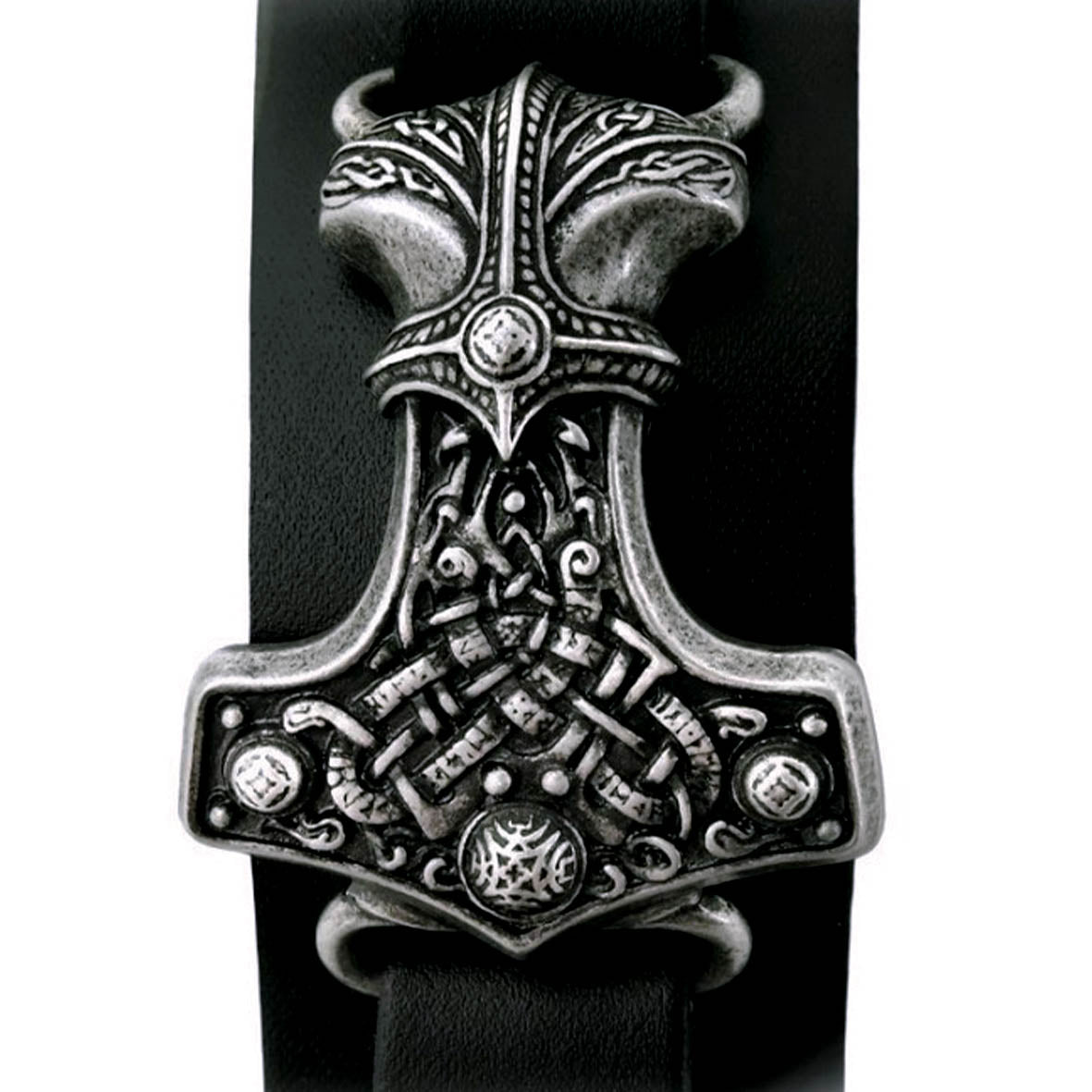 Thunder Hammer Leather Wrist Strap