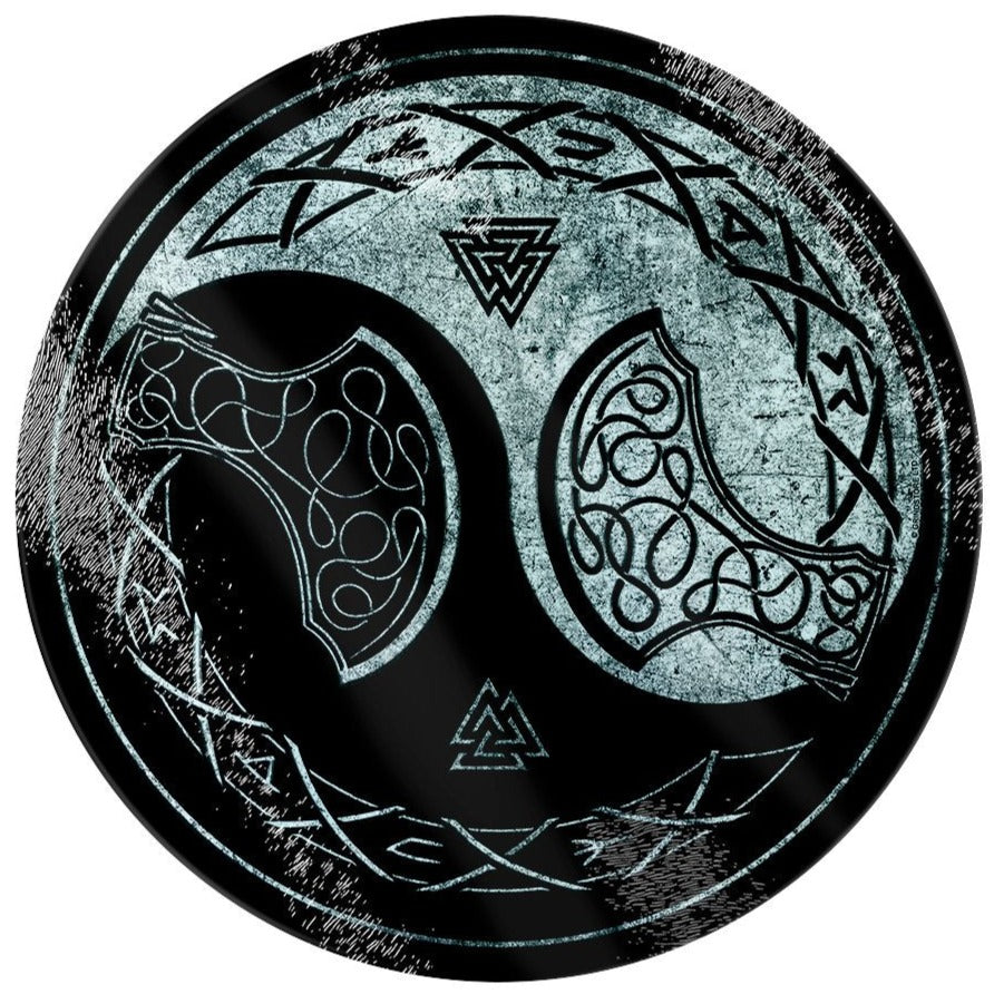 Viking Yin Yang - Circular Glass Chopping Board