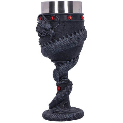 Dragon Coil Black Goblet - Set of 2